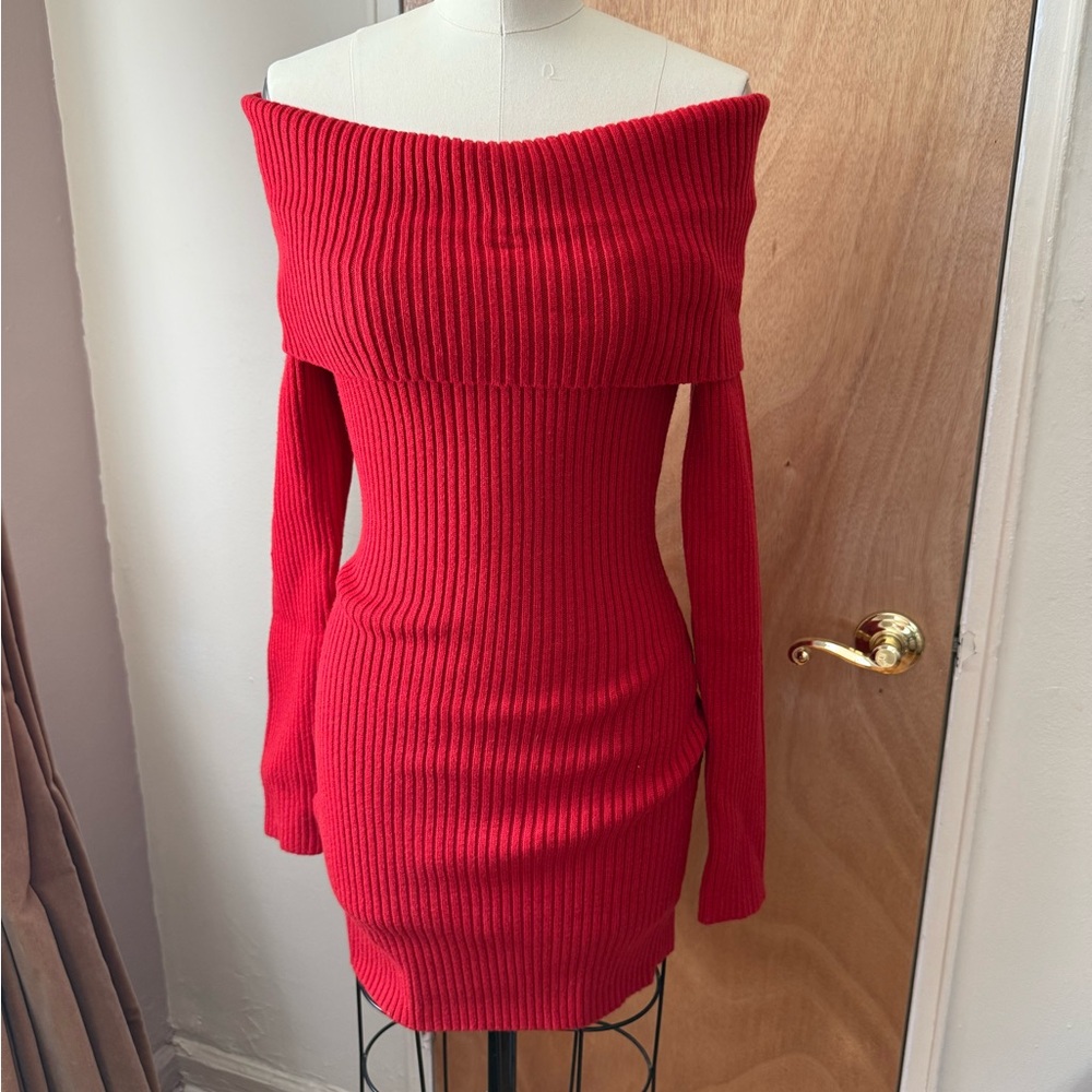 Frankie's Bikinis Midnight Knit Dress Heartstrings